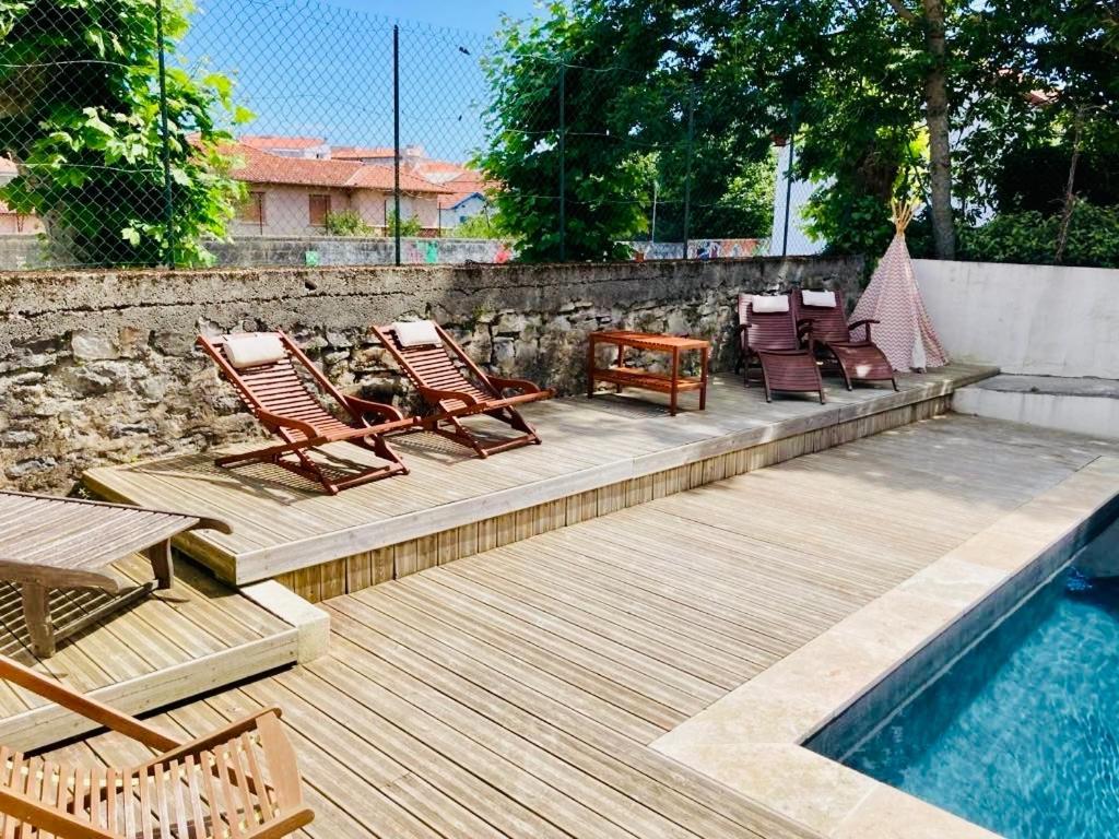 Charming 1 Bedroom Flat, Biarritz Center With Pool And Car Park 外观 照片